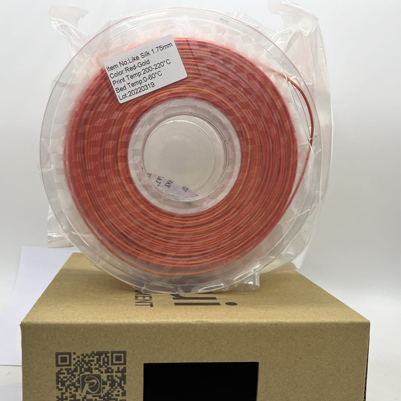 Pinrui de alta calidad Red-Gold Rainbow 1.75mm Impresora 3D PLA FILAMENTO