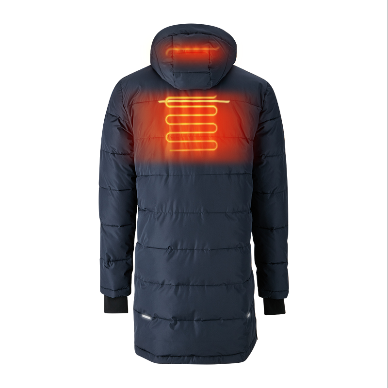 Nueva llegada de la chaqueta con calefacciónnegra personalizada para hombres.