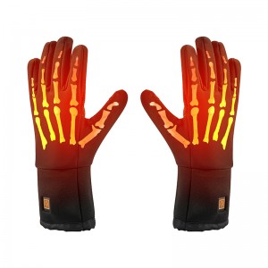 Guantes cálidos a prueba de agua eléctricos para esquiar, batería ajustable Guantes de calefacción de batería para hombres/women