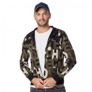 Abrigo de estilo manchado para hombres, batería recargable.