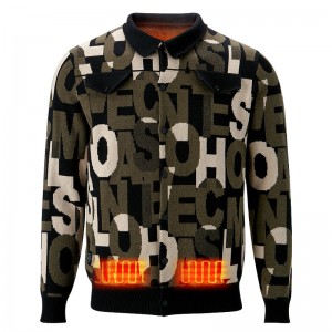 Abrigo de estilo manchado para hombres, batería recargable.