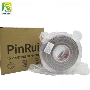 Pinrui Glitter PLA 1.75mm Impresora 3D Filamento Sparkle Twinkling Rainbow Color