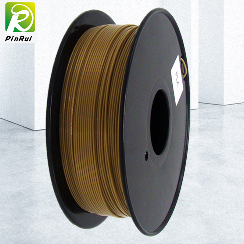 Pinrui de alta calidad 1kg 3D PLA PLA FILAMENTO Color del oro