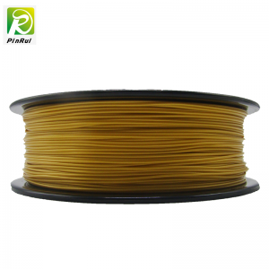 Pinrui de alta calidad 1kg 3D PLA Impresora Filamento Color de oro amarillo
