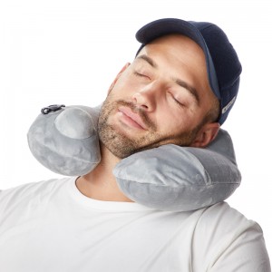 Proveedores Diseño personalizado Almohada con cuello caliente, Travel U Forma en forma de espuma de memoria