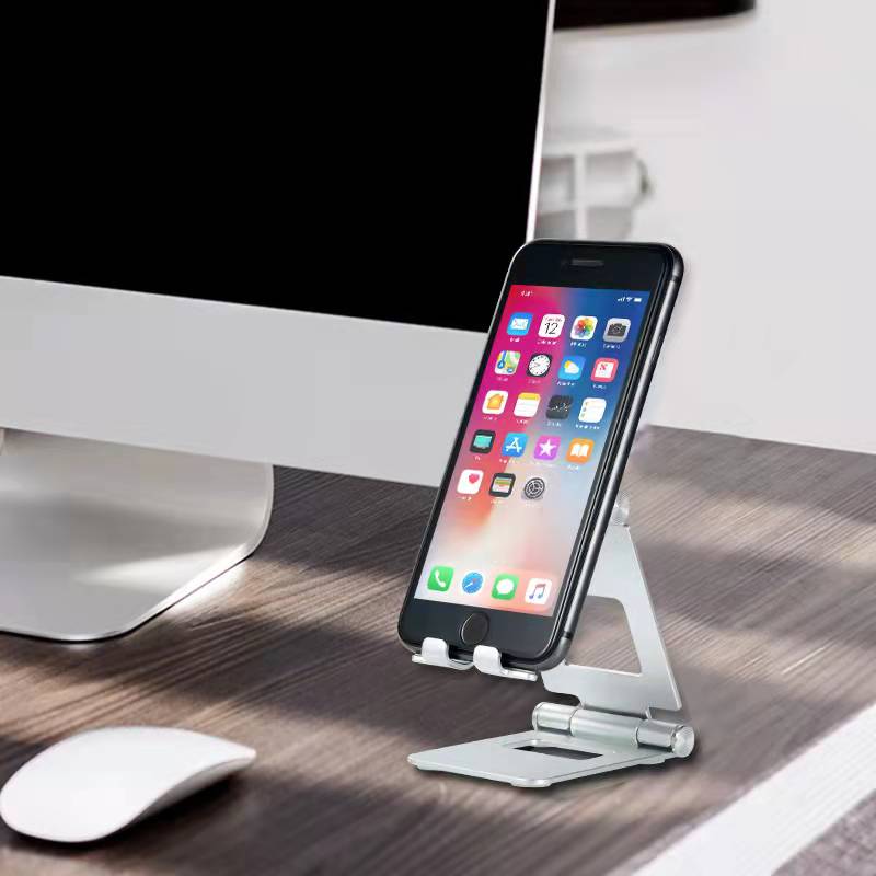 Nueva tableta Teléfono Universal Desktop Soporte conveniente Aleación de aluminio Plegable Soporte de teléfono