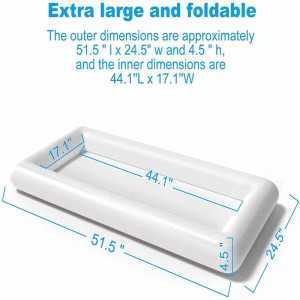 Barra de hielo blanco inflable, flotador de hielo, piscina inflable