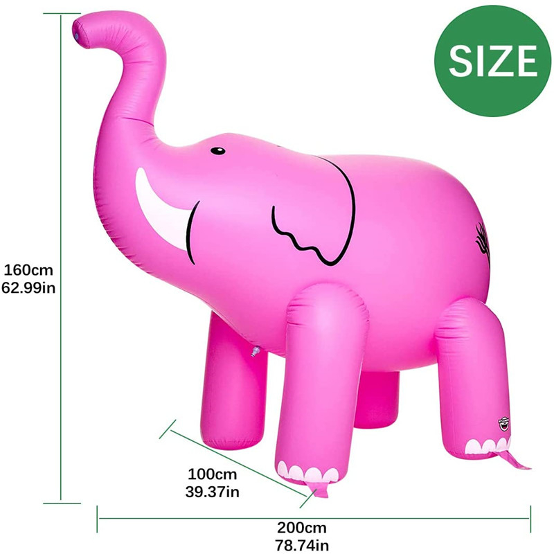 Juguete inflable del elefante inflable de la fábrica, PVC Inflable Publicidad Carácter de dibujos animados Flotador, juguete lleno de aire paraniños