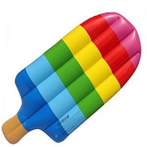 Flotador de helado inflable, cama de bola de flotador de piscina, forma inflable del helado de juguete de PVC