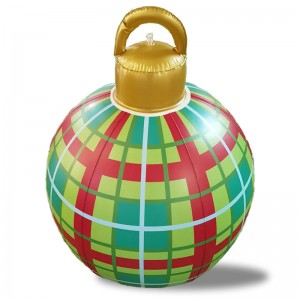 Bolas de decoración inflables de Navidad, adornos colgantes inflables de Navidad PVC