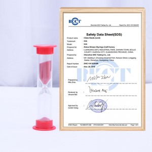 6 PCS Temporizador de arena de plástico Sandglass de arena Reloj de arena Temporizador de reloj 30 SEC/1 MIN/2 MINS/3 MINS/5 MINS/10 MINS