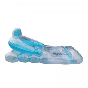 Sofá de agua inflable espalda, piscina de cama flotante transparente, accesorios de disparo reclinable inflable de ocio para fiesta