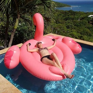 Factory Direct Sale Flamingo, PVC PVC Ride Inflable PVC, Juego de juguetes de agua