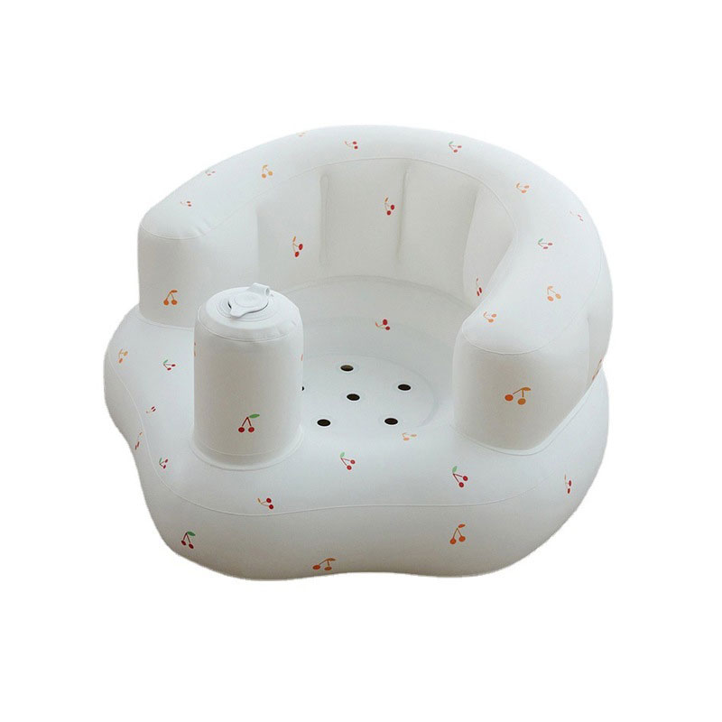 Sofá anti-caza de cereza portátil, silla de comedor de taburete de baño PVC juguete inflable