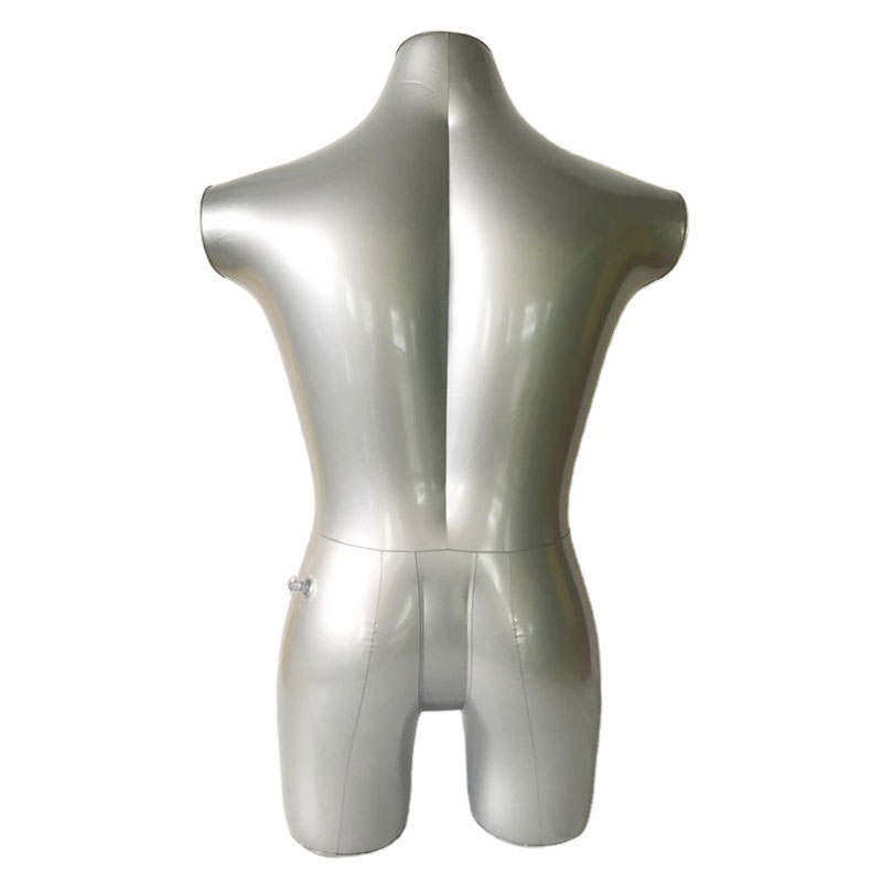 Mostrar cuerpo de maniquí inflable masculino