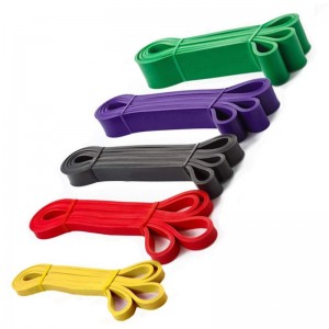 5-120 lb amarillo rojonegro morado verde resistencia al yoga bandas elásticas de goma equipos de condición física para el aire exterior Pilates entrenamiento de entrenamiento deportivo