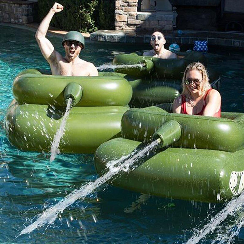 Factory N Tank de piscina inflable, un flotador de piscina de tanques inflable