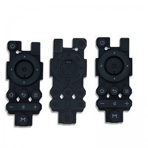 Logotipo de OEM Silicona Botón de silicona hecho a medida Keypad de goma TV Controlador remoto