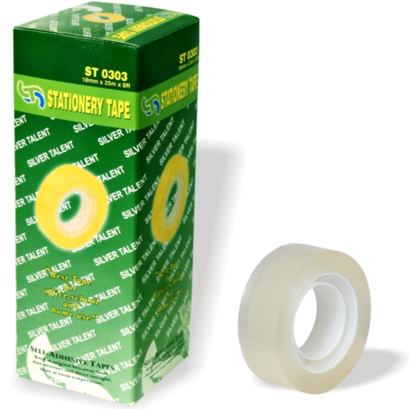 Papp Stationery Packing Tape en el embalaje de la caja de color