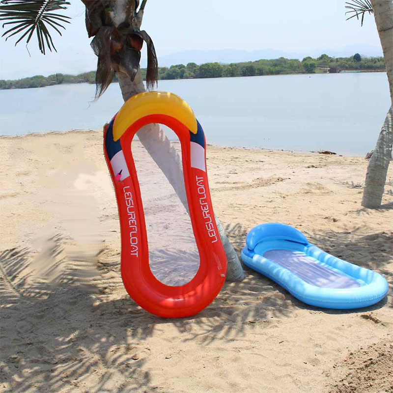 Silla de cubierta inflable agua de ocio hamacasneta de playa flotante fila