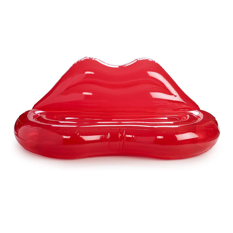 Sofá de sofá de sofá de labio rojo claro