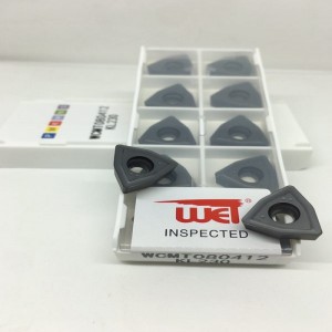 WCMT Insertar acero mecanizado, acero inoxidable, hierro fundido, aleación de aluminio, latón