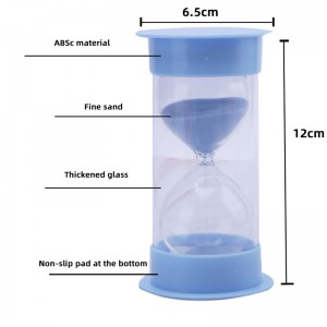 Venta caliente de Amazon 30 minutos Decoraciones de plástico verde Hourglass 1 minuto de arena Temas de arena 3 minutos Fábrica de vidrio de arena Venta caliente 15 30 60 minutos Colorido Colorido Conjunto de timas de arena de vidrio D...