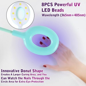 M&r 102 Lámpara de uñas LED inalámbrica&16W Lámpara fluorescente