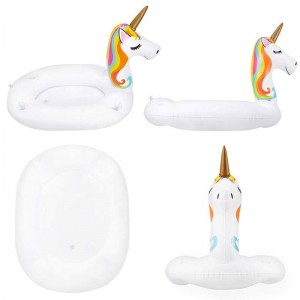 Soporte de bebidas de bandeja de hielo flotante, bebida frutal buffet picnic barbacoa, barra de servicio de unicornio inflable