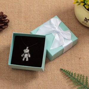 Joyería caja de anillo de gama alta caja de arco de pulsera pequeña caja de aretes joya