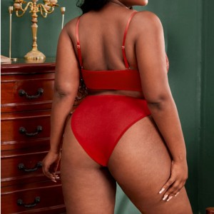 Contrast lase sujetador de sujetador sexy set de lencería con corbata de cuerda delantera