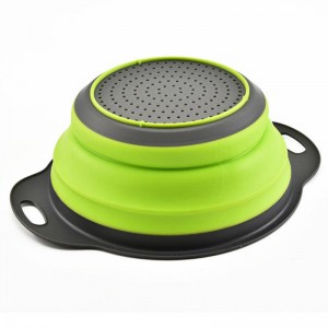 Cesta de drenaje de filtro de plástico de lavado de fruta de vegetales plegable multifunción Fregadero de plástico