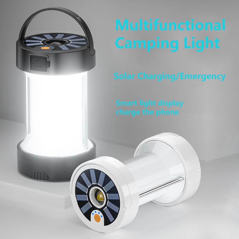 LED LED LED al aire libre luces de emergencia solar Lámpara recargable de lámpara impermeable