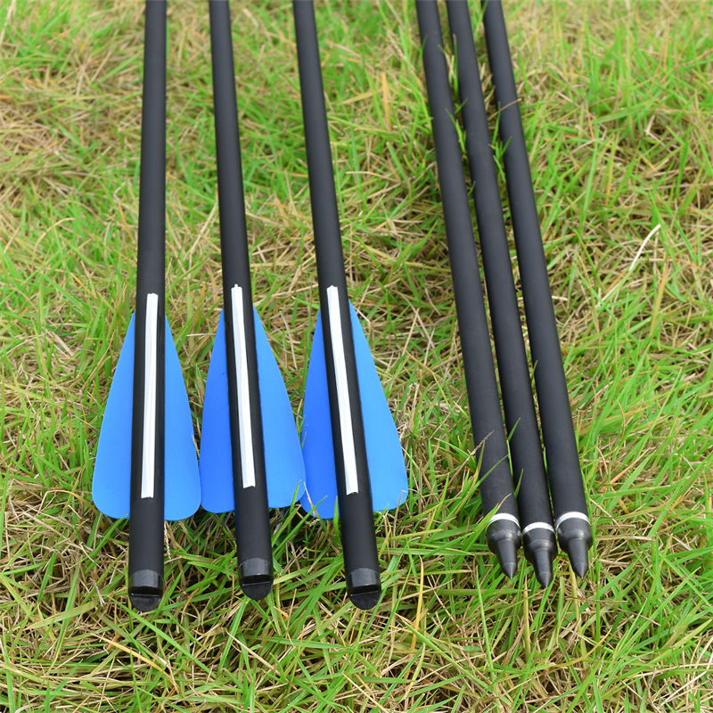 Elongarrow 16-22 pulgadas de arco de caza Bollos de flecha rollfibernass pernos para cazador de ballesta al aire libre