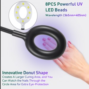 M&r 102A Lámpara de uñas LED inalámbrica&16W Lámpara fluorescente