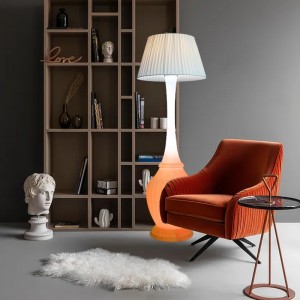 Lámpara de altavoz inteligente de luz multicolor de estilo Morden lámpara de pie para el hogar con batería