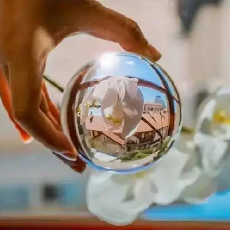 Decoración del hogar de mayor venta Resina acrílica sólida Magia Magia Mostrar bolas de cristal transparentes