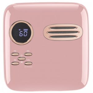 M&r 701pro lámpara de uñas LED inalámbrica inalámbrica, secadora de uñas inalámbricas, luz de uñas LED recargable de 72W, lámpara de uñas LED UV de gel portátil con 4 sensores de ajuste de temporizador y pantalla LCD verde