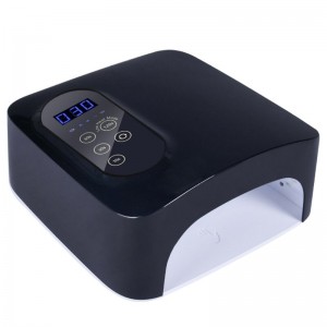 M&r 601Pro 72W Lámpara de uñas LED inalámbrica, secadora de uñas LED recargable, lámpara de rizado de uñas rápida inalámbrica de 15600 mAh, herramientas de manicura de manicura de arte de uñas de uñas de gel profesional para el...