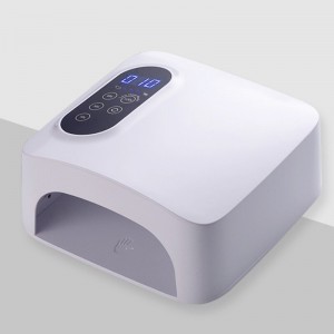 M&r 601Pro 72W Lámpara de uñas LED inalámbrica, secadora de uñas LED recargable, lámpara de rizado de uñas rápida inalámbrica de 15600 mAh, herramientas de manicura de manicura de arte de uñas de uñas de gel profesional para el...