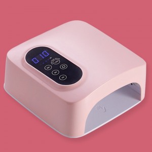 M&r 601Pro 72W Lámpara de uñas LED inalámbrica, secadora de uñas LED recargable, lámpara de rizado de uñas rápida inalámbrica de 15600 mAh, herramientas de manicura de manicura de arte de uñas de uñas de gel profesional para el...