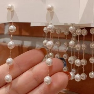 Penador de perlas de oro de 18k paraniñas