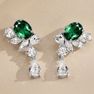 Pendientes de alas de plata esterlina 925