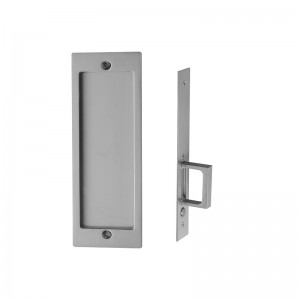 1801 Bloque de mortaja de puerta rectangular moderna para puerta de madera de granero deslizante, bloqueo de pasaje