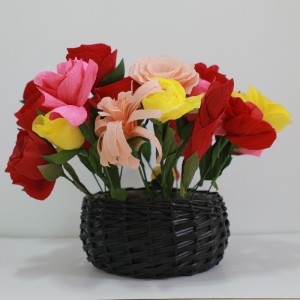 Papel crepe para flores