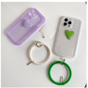 Adecuado para Apple iPhone13Pro Case de teléfonos móviles, estuche de teléfono móvil de silicona, caja de brazalete de amor suave