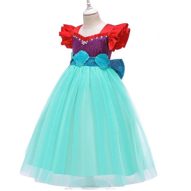 Baige Kids Mermaid Ariel Princess Girl Dress Halloween Performance Cosplay Cosplay MRY002