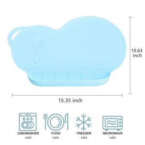 Silicona indicador de visitas portátiles de viaje reutilizables portátiles paraniños Tiny Diner