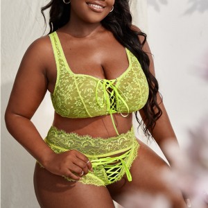 Encaje en la parte delantera de encaje lencería