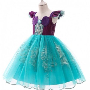 Mermaid Summer Princesa de manga corta Niños de la princesa \\\\ \'Sistema de ropa D0684 D0684
